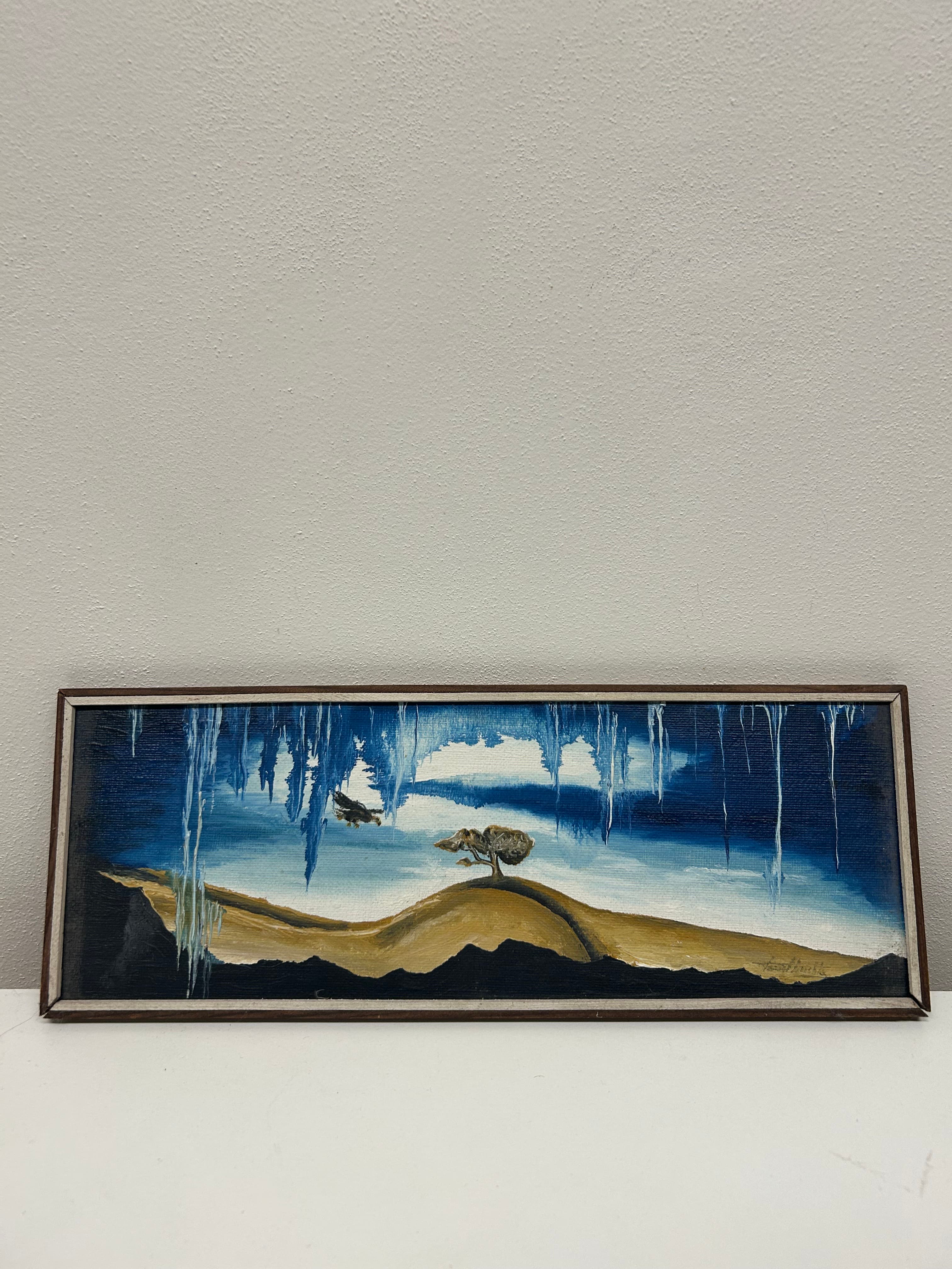 Sada tří olejomalbách — horské krajiny 3