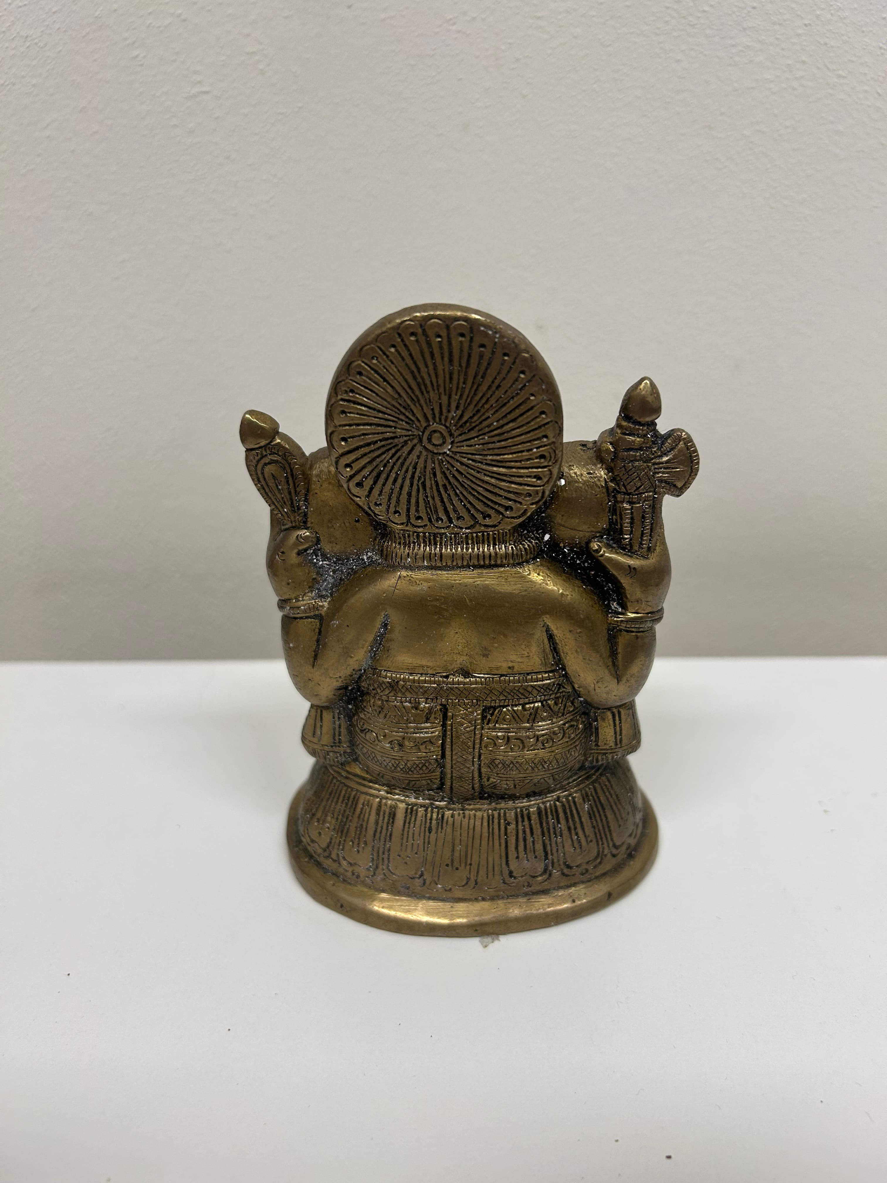 Ganesha — mosazná soška, čtyřruký 2