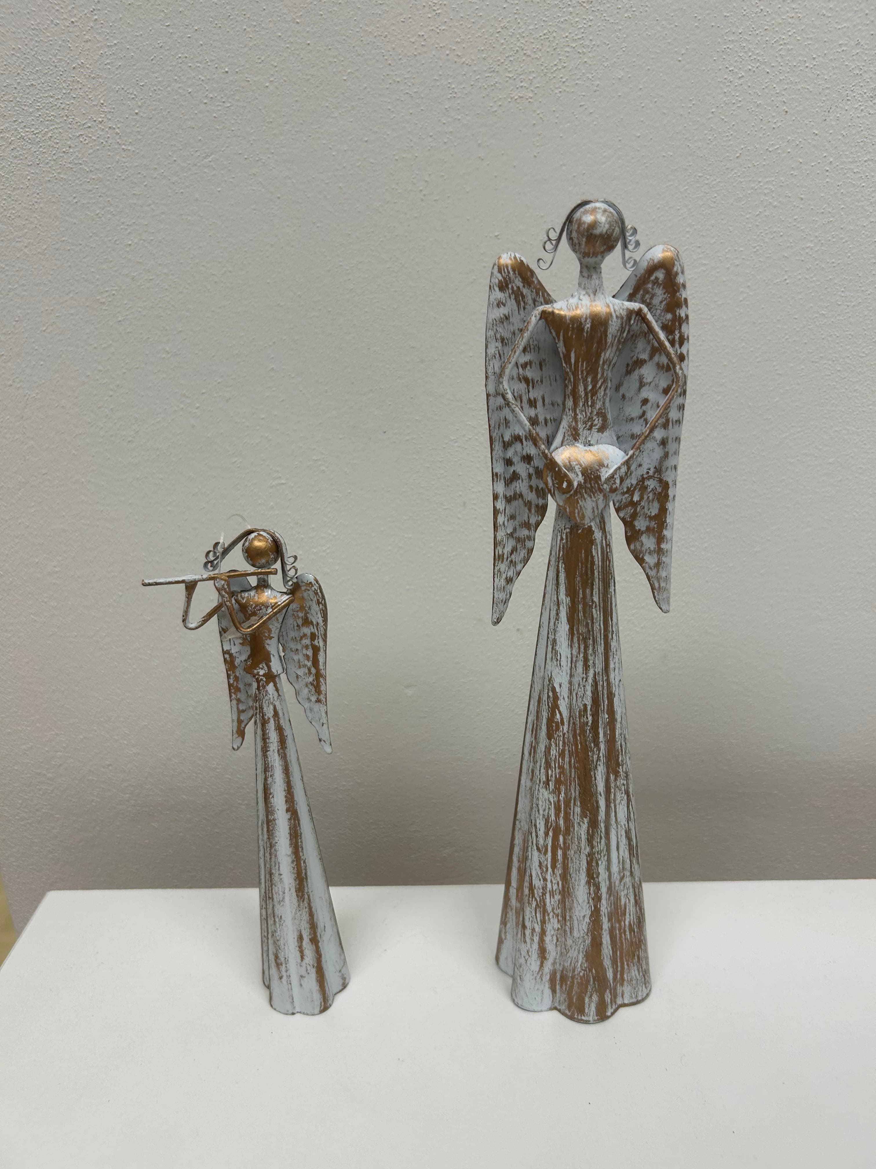 Kovový andílek pár — velký a malý 2