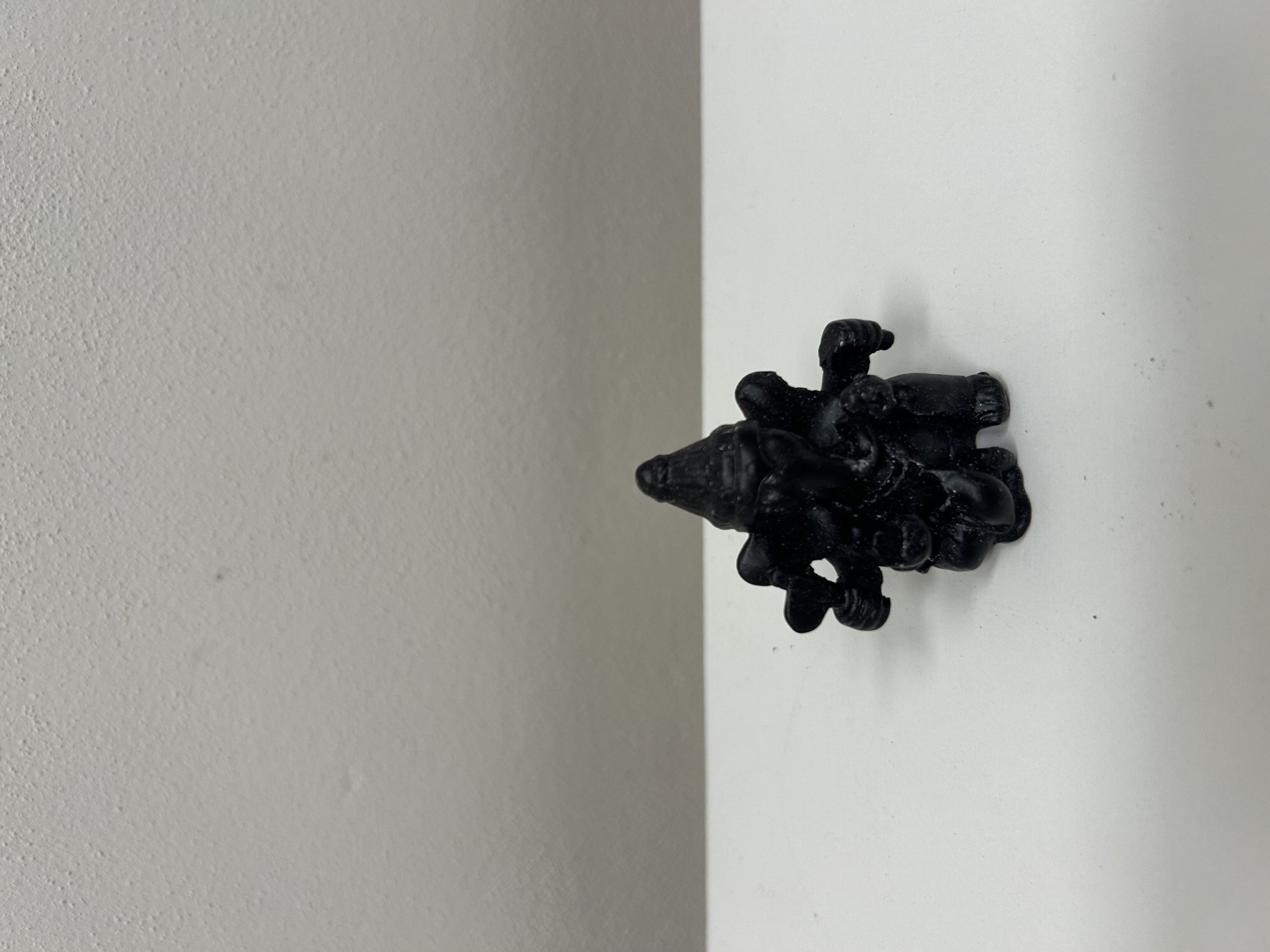 Miniaturní Ganesha — černá pryskyřice